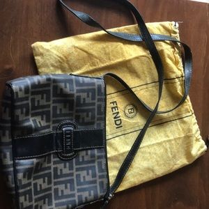 Authentic vintage Fendi Zucca Crossbody
